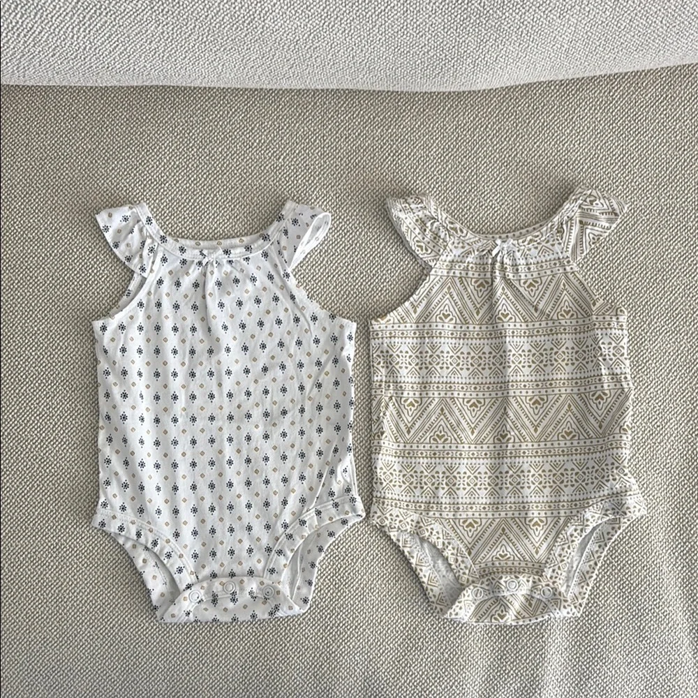 Carter’s Stylish Kids Cotton Printed Bodysuits, Set of 6